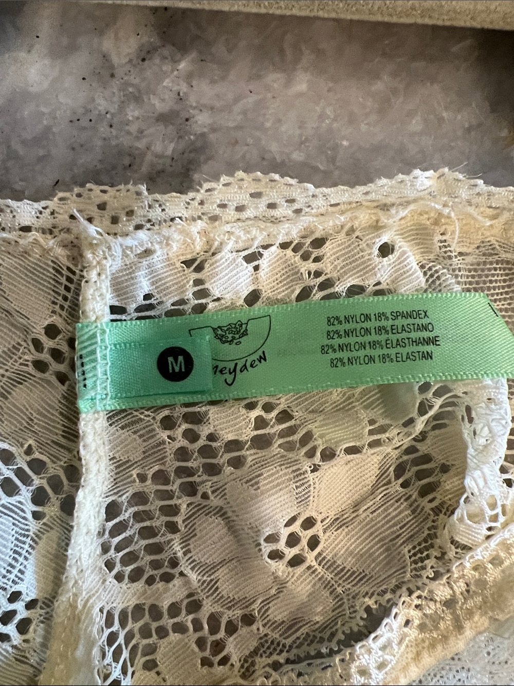 Honeydew Intimates Cream Lace Bikini Panty NWT - Picture 4 of 5